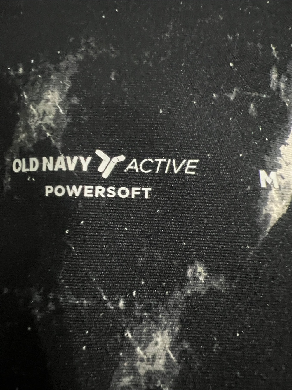 Old Navy Black Marble-Print Leggings - Picture 4 of 4